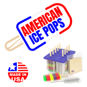 American Ice Pops Logo Banner Square